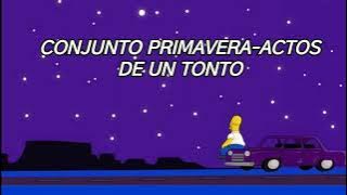 Conjunto primavera - actos de un tonto letra