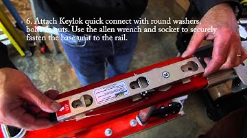 Levelok Quick Connect Ladder Leveler Installation on Werner D6200 2 Extension Ladder and GLIDESAFE