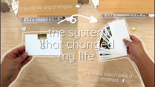 the index card vision board system that changed my life 🤍✨ screenshot 5