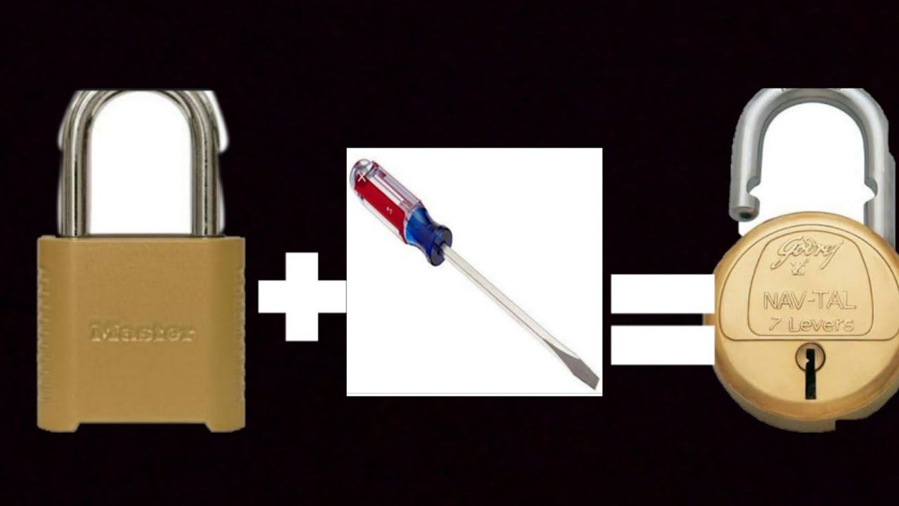 How to open a cycle lock without key YouTube