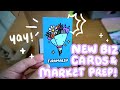 Unboxing my new banner &amp; business cards ✨ Pop-Up Market Prep