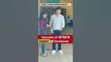 Navneet sir emotional moment 🥹 #navneetsir #emotionalmomentwithstudent #viral #students #teacher