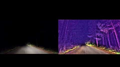 New Visibility Enhancement Solution: Night Video Footage Vs. Lolaark Vision Enhanced on the Right