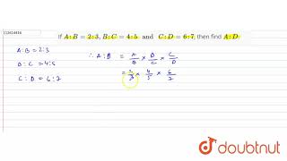 If A B 2 3 B C 4 5 And C D 6 7 Then Find A D Youtube