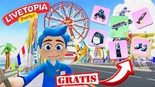 SKATES, OUTFIT, SKATEBOARDS AND MANY FREE ITEMS IN THE NEW LIVETOPIA PARTY GAME! PETER TOYS screenshot 3