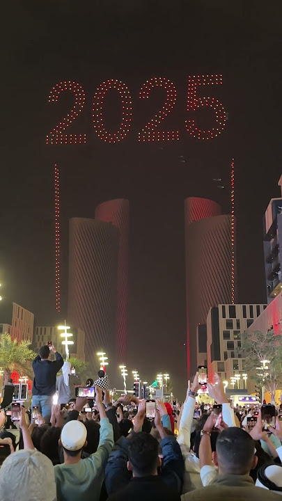 Happy New year#2025 #lusail #fireworks #doha #qatar 🇶🇦😍