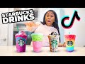 Trying Popular TIKTOK STARBUCKS DRINKS!