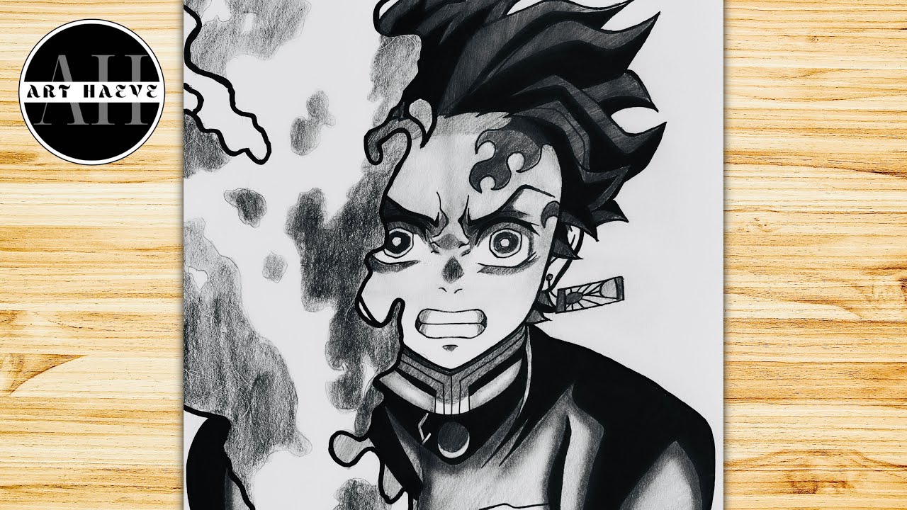 Drawing - Tanjirou Kamado {HINOKAMI KAGURA} ( Kimetsu no Yaiba/Demon Slayer  ) [ 鬼滅の刃 ] 