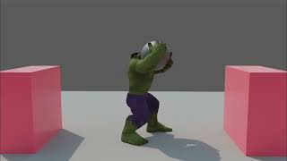 Body dynamics heavy weight lifting animation practice
