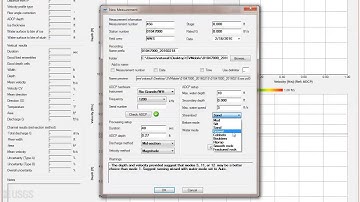 Setting up an Open Water Measurement in TRDI SxS Pro