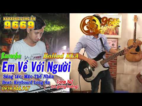 Em Về Với Người   Tone Nữ   Karaoke Beat Chuẩn