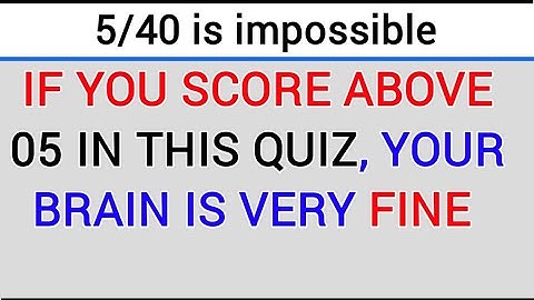 HOW MANY QUESTIONS CAN YOU HONESTLY GET RIGHT IN THIS TEST? #QUOZ219
