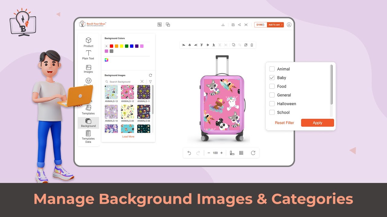 Categorized Background How can I add Background Images and Categories? What actions can be ...