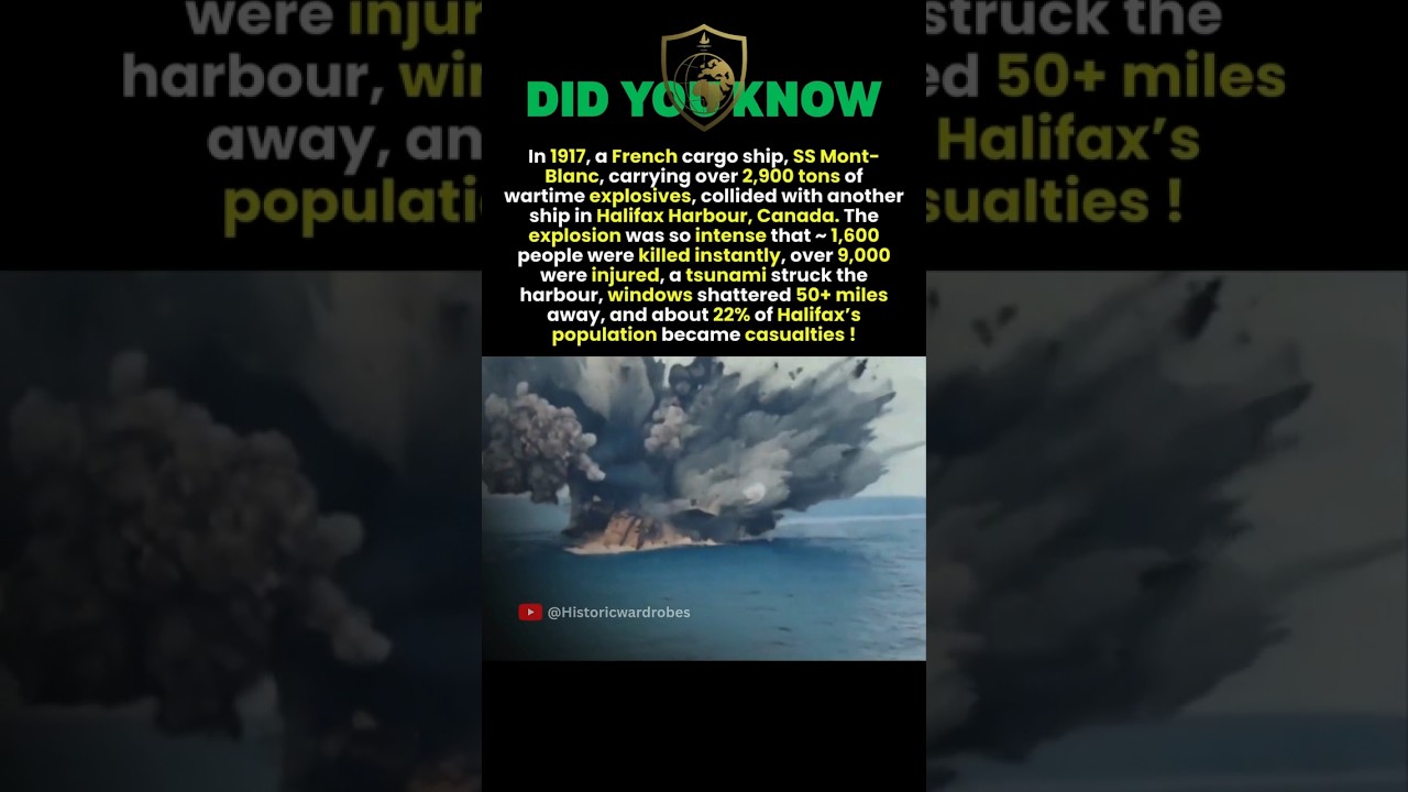 The Halifax Explosion: Largest Non-Nuclear Blast in History 