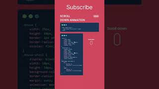 Scroll down animation creating using CSS  ||  #html #webdesign #python #css #scroll #animation