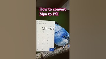 How to covert Mpa to PSI