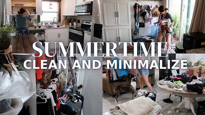 Summertime declutter and clean with me ! Minimaliz...