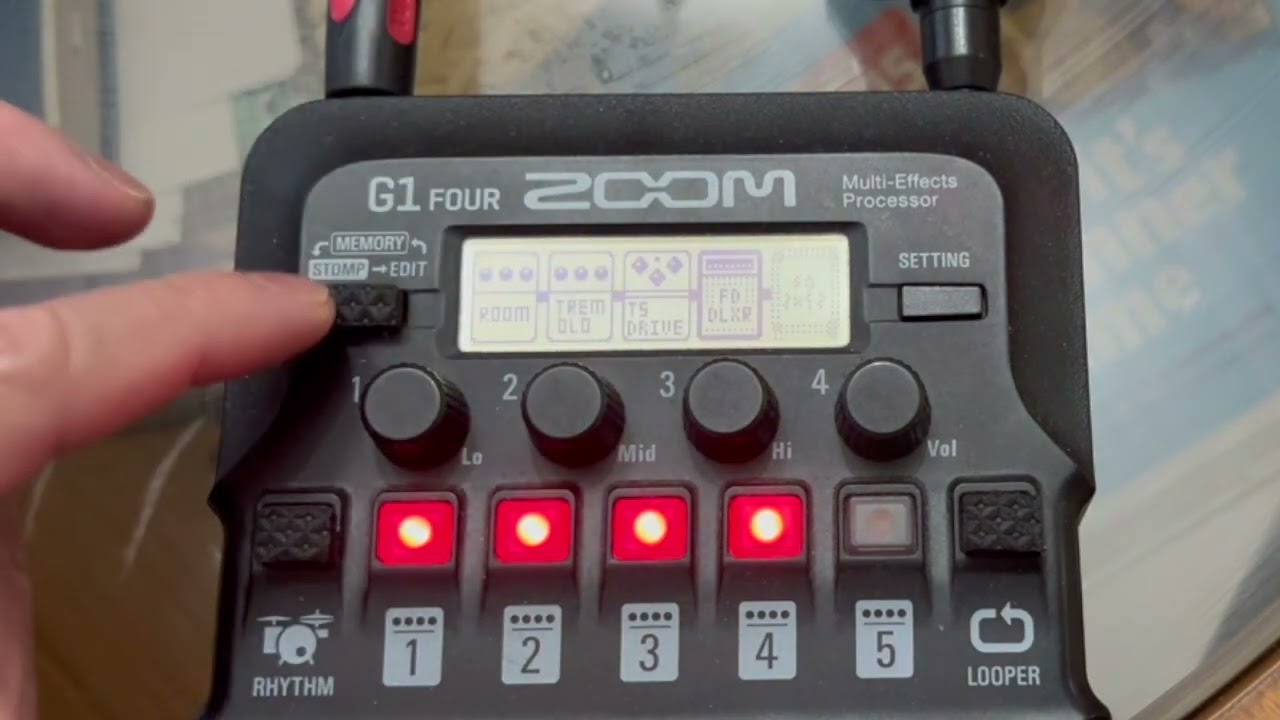 Zoom G1Four Green Day Boulevard of Broken Dreams Patch - YouTube