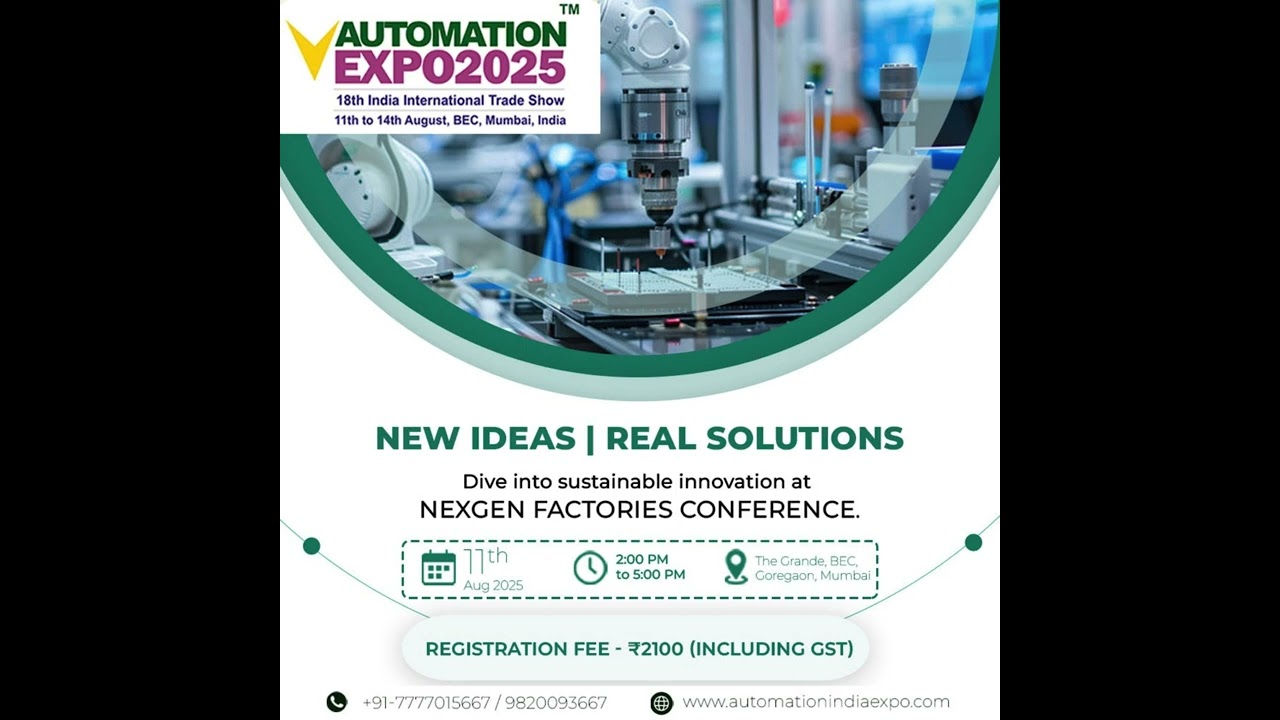 Automation India Expo 2025 | Automation India Expo 2025 | NexGen Factories Conference