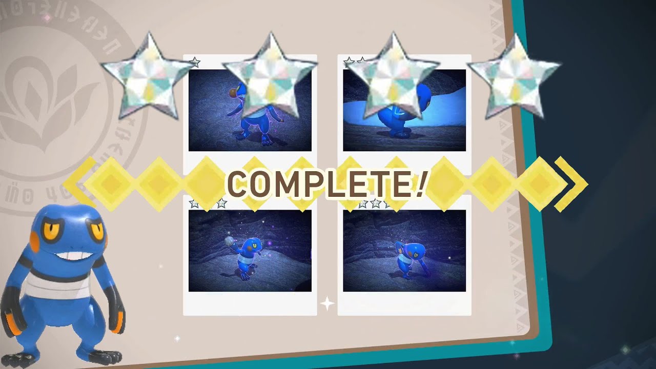 How To Get 1 To 4 DIAMOND STARS For Croagunk! New Pokemon Snap!