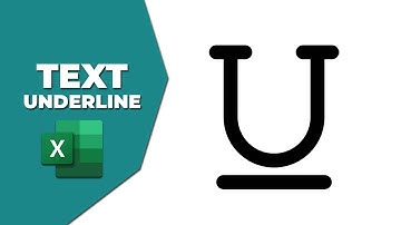 How to put text underline in excel