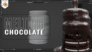 How to make Melting Chocolate Simulation in Blender with Mantaflow - product Advertisment Tutorial