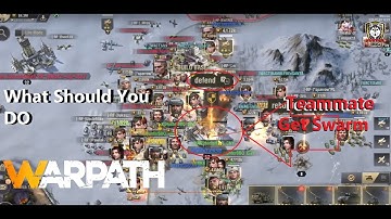 Warpath - Teammate Got Swarm By Enemy & What Should You Do (HunterBBQ Tips & Tricks)