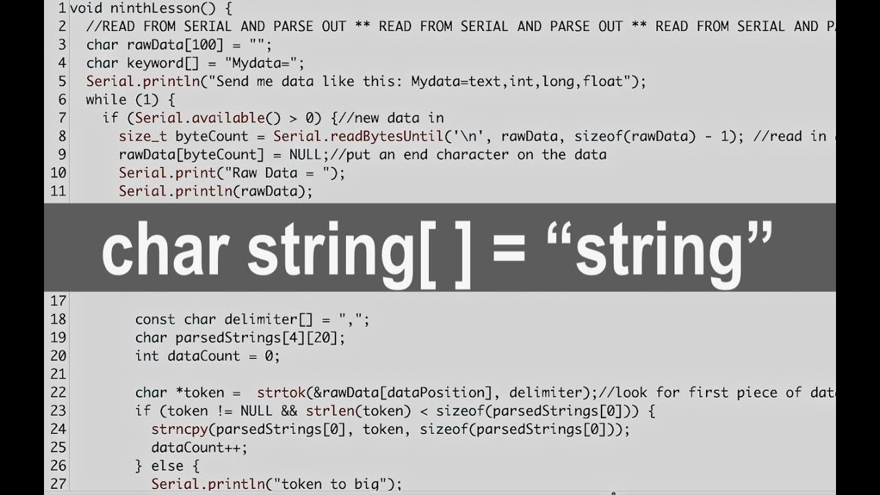 Arduino Char String