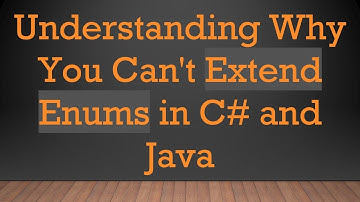 Understanding Why You Can