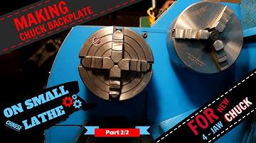 How To Make chuck backplate on minilathe - Part 2/2