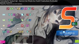 osu! | Zannen-kei Rinjin-bu Hoshi Futatsuhan [Solitude]  EZDT FC 347pp 99.17%