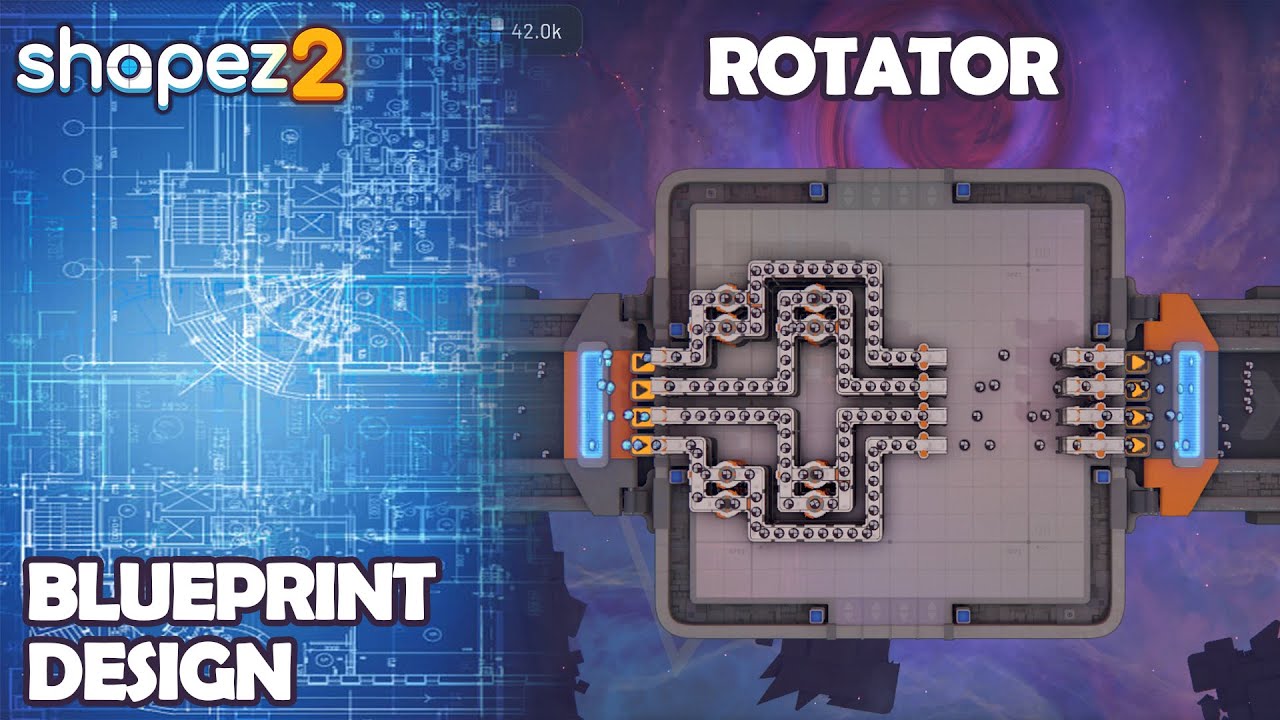 Shapez 2 Blueprint - Rotator - YouTube
