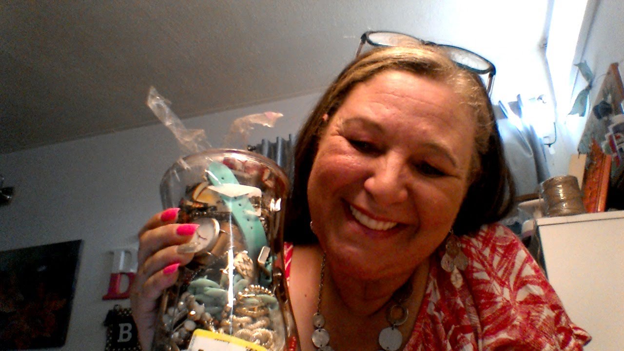 Jewelry Jar Live open with me.Got 2 Jars at the Salvation Army Is it worth it ???? YouTube