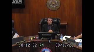 August 12, 2025 Commissioners Court Regular Meeting