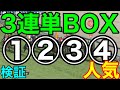 【競馬検証】①〜④人気の4頭で3連単BOX！上位人気はたくさんくるはず！