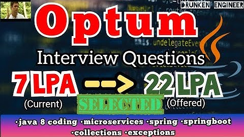 Optum Interview Questions | Interview Experience | 22 Lakhs Salary.