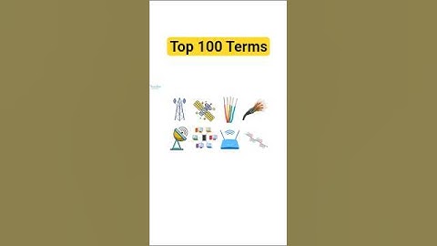 Top 100 Essential Terms in Telecommunication Course | Introduction #telecommunication#wireless #100