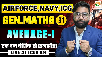 VIRAT Batch / Average # 01 / Gen. Maths for Airforce Navy ICG / Maths Classes 2025
