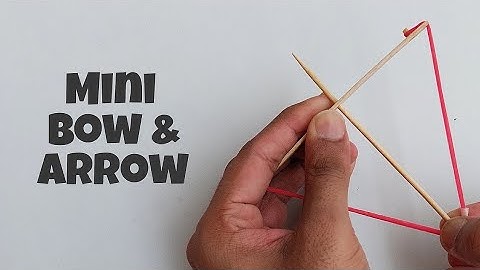 How to make a mini bow & arrow using popsicle sticks