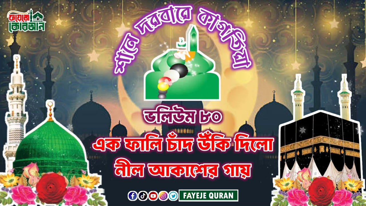 এক ফালি চাঁদ উঁকি দিলো নীল আকাশের গায়। সালানা ওরছে হযরত গাউছুল আজম রাঃ উপলক্ষে ভলিউম ৮০। কাগতিয়া।