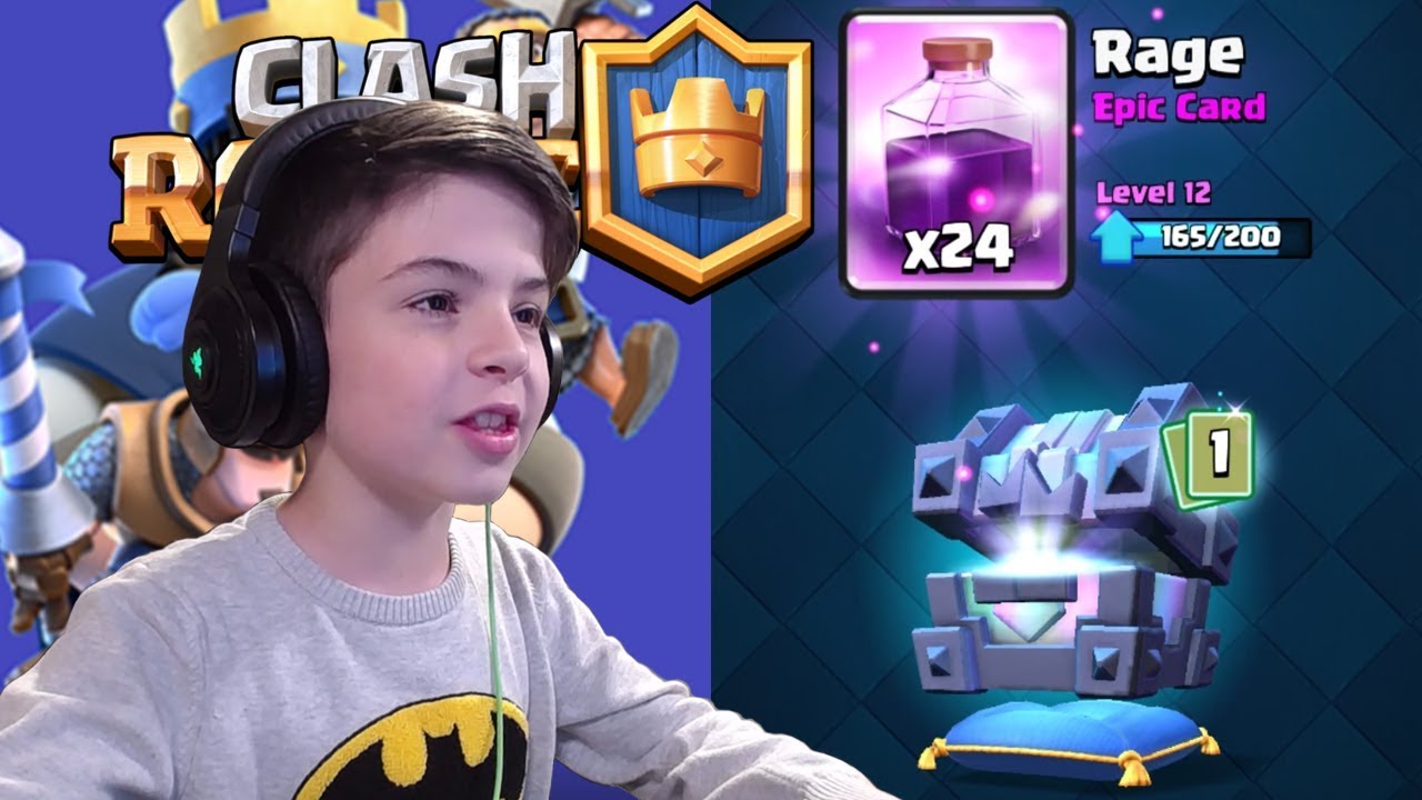 LEGENDARY KING'S CHEST & TROPHY ROAD REWARDS Clash Royale YouTube