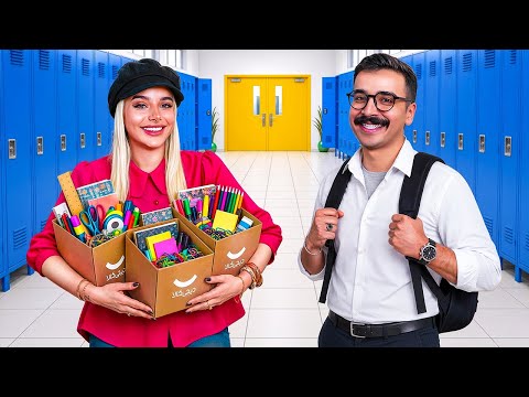 برای شروع مدرسه ها آمادش کردم🧑🏻‍🏫✏️هرچی لازم بود براش خریدم📦😂