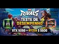 Marvel Rivals na RTX 5050 + RYZEN5 5500 Teste de desempenho em todas configurações 1080p