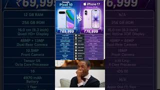 Google Pixel 10 Vs Apple iPhone 17 #apple #smartphone #bestphone #comparison