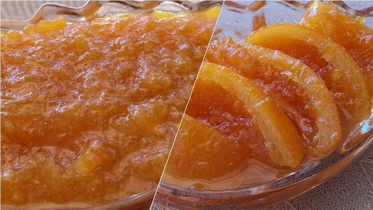 مربى البرتقال 🍊 بطريقتين مربى لبراج  والمرحي بمقادير مضبوطة طريقة ناجحة ولون رائع
