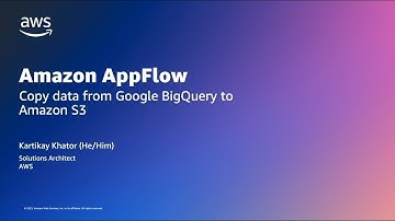Amazon AppFlow BigQuery connector | Amazon Web Services