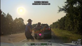 Female POOPS during DWI Traffic Stop | Fights and Bites Arkansas State Police Trooper - Failed Taser