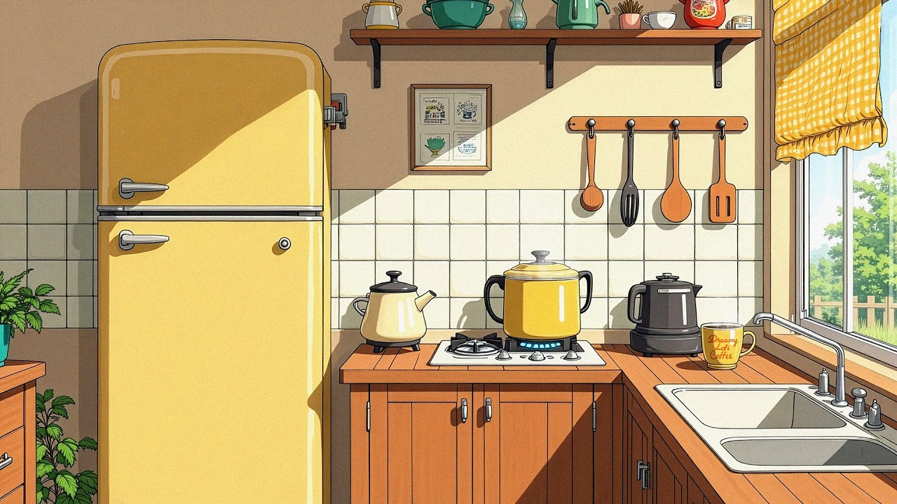 Peaceful Kitchen Morning 🌿 Cozy Home Lofi | Chill Beats to Study / Relax / Focus