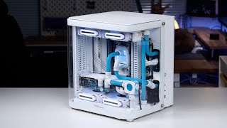 Build a mini custom water cooled gaming PC by TK-1 || 小型分体水真的很迷人！我的TK-1纯白游戏主机