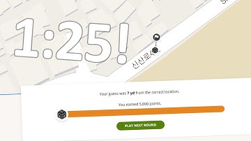 Geoguessr Urban World 25k in 1:25, World Record Speedrun!